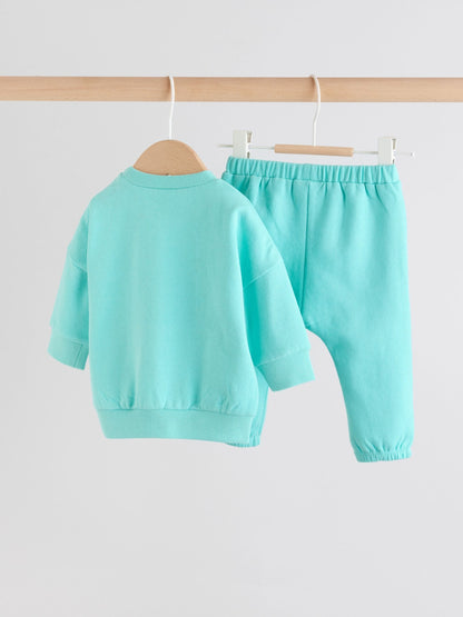 Green Sweat Top and Joggers Baby Set (0mths-2yrs) (0mths-2yrs) image 2