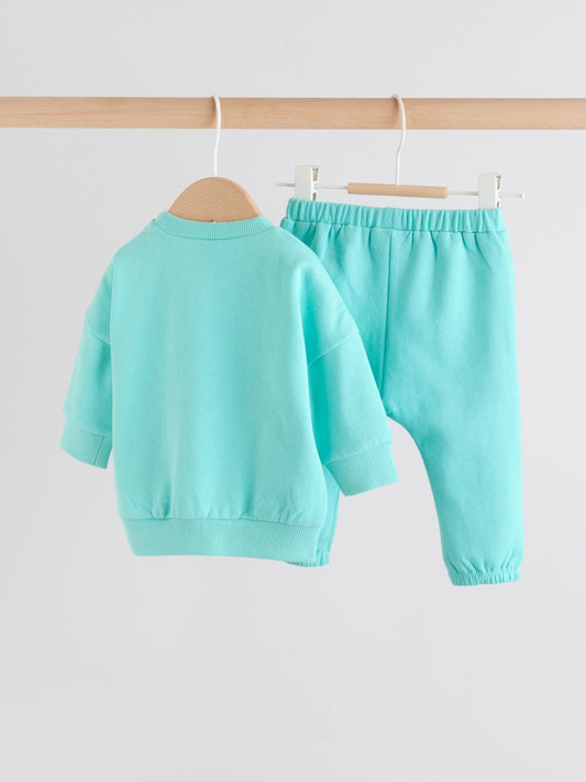Green Sweat Top and Joggers Baby Set (0mths-2yrs) (0mths-2yrs) image 2