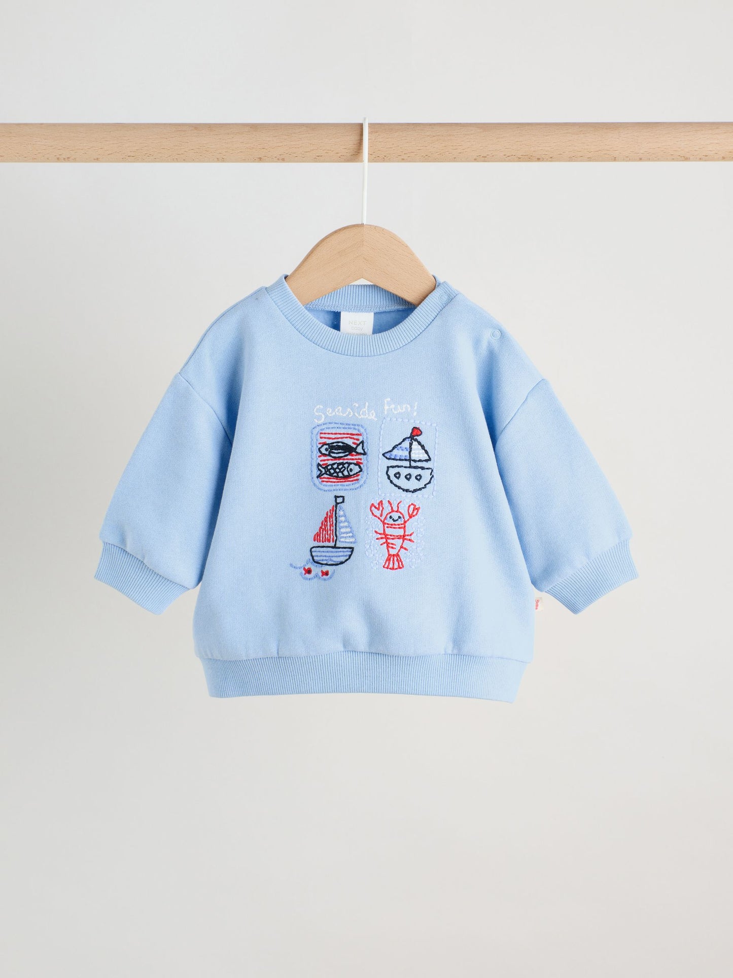 Blue Nautical Print Baby Sweatshirt and Leggings Set (0mths-3yrs) image 3
