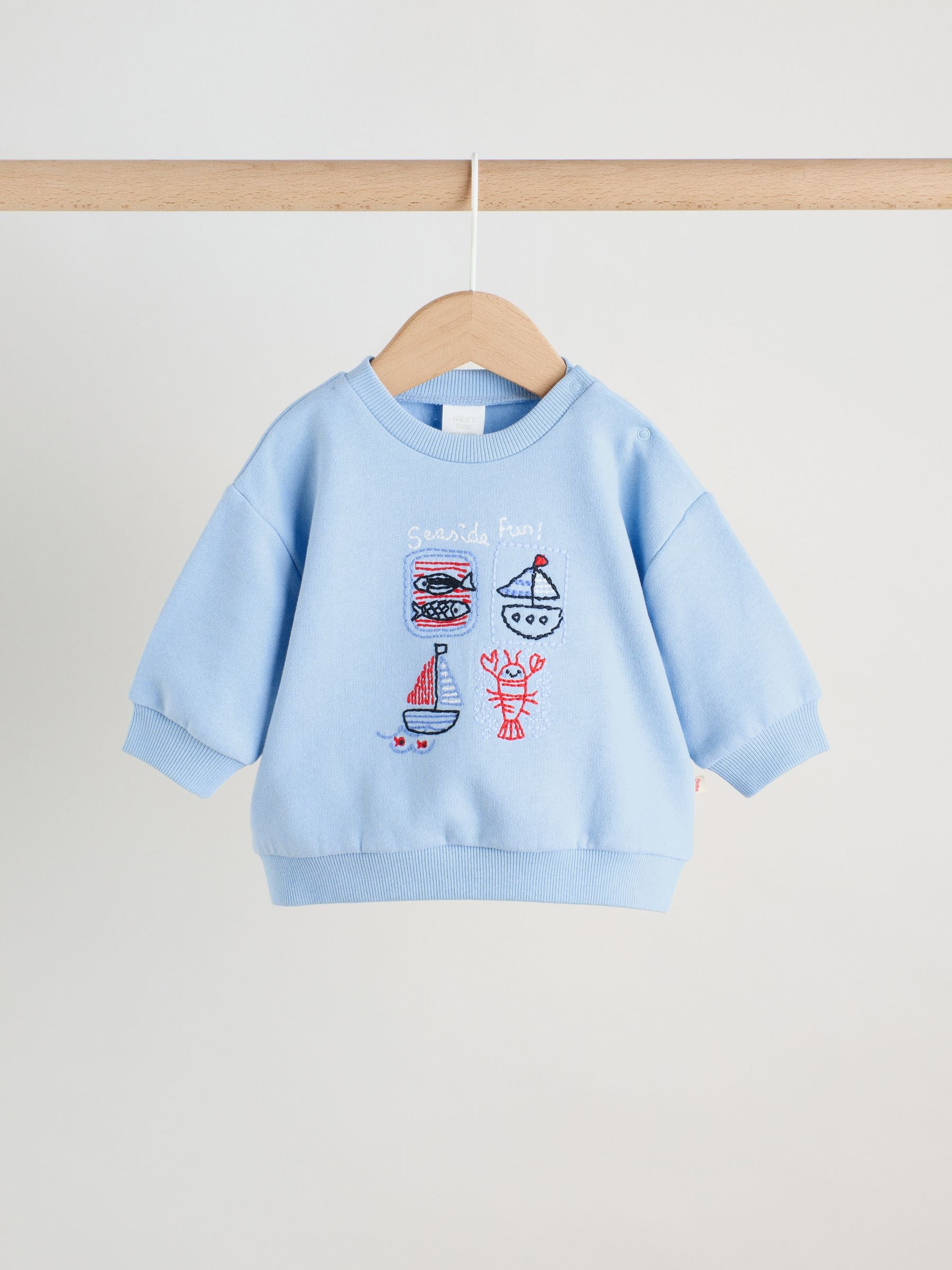 Blue Nautical Print Baby Sweatshirt and Leggings Set (0mths-3yrs) image 3