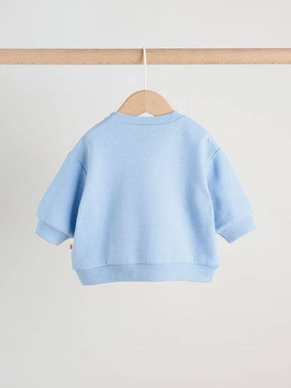 Blue Nautical Print Baby Sweatshirt and Leggings Set (0mths-3yrs) image 4