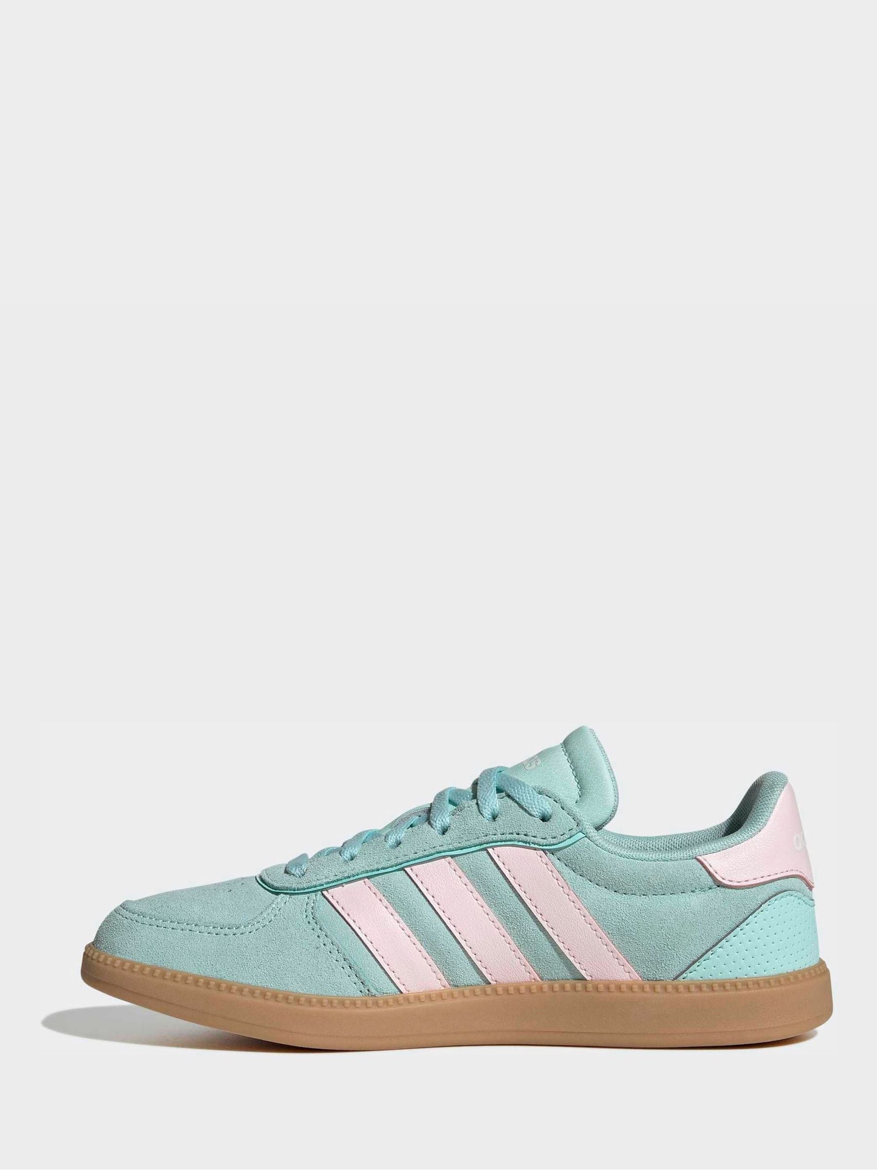 adidas Aqua Blue Breaknet Sleek Junior Trainers image 2