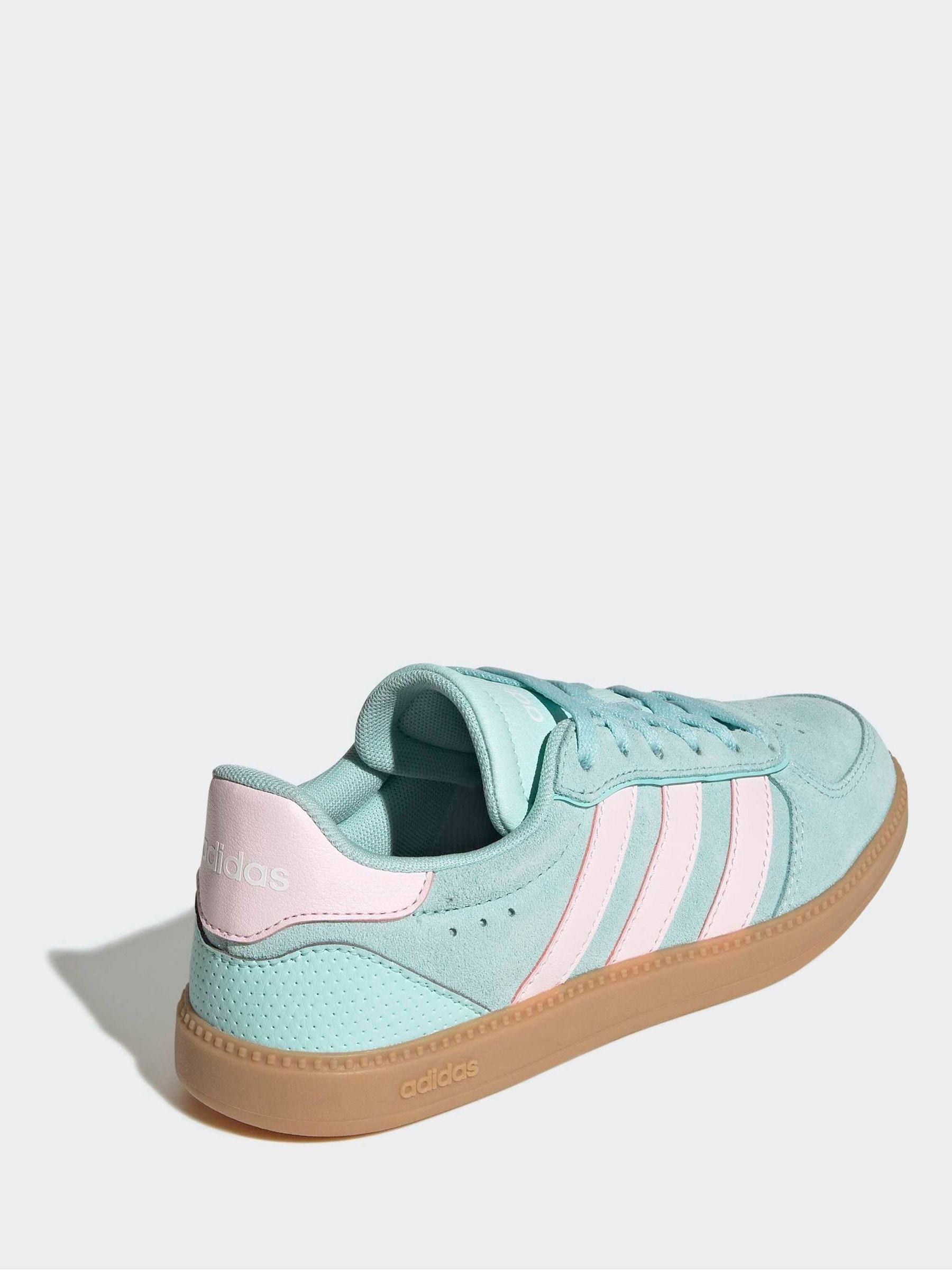 adidas Aqua Blue Breaknet Sleek Junior Trainers image 4