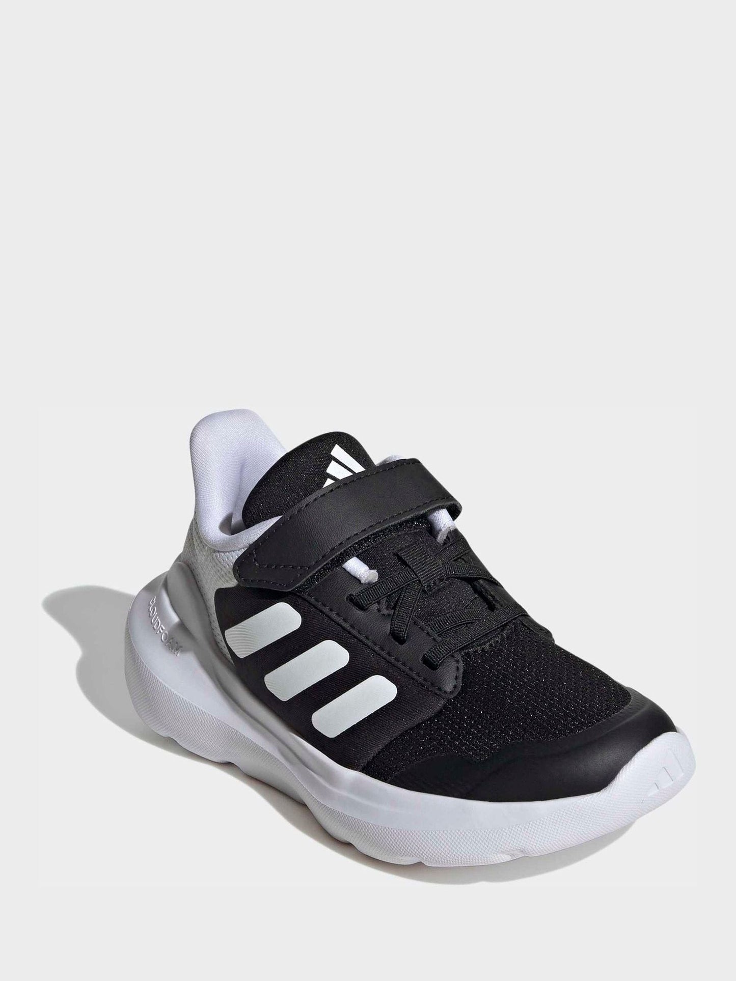 adidas Black/White Tensaur Run 2.0 Hook and Loop Kids Trainers image 3