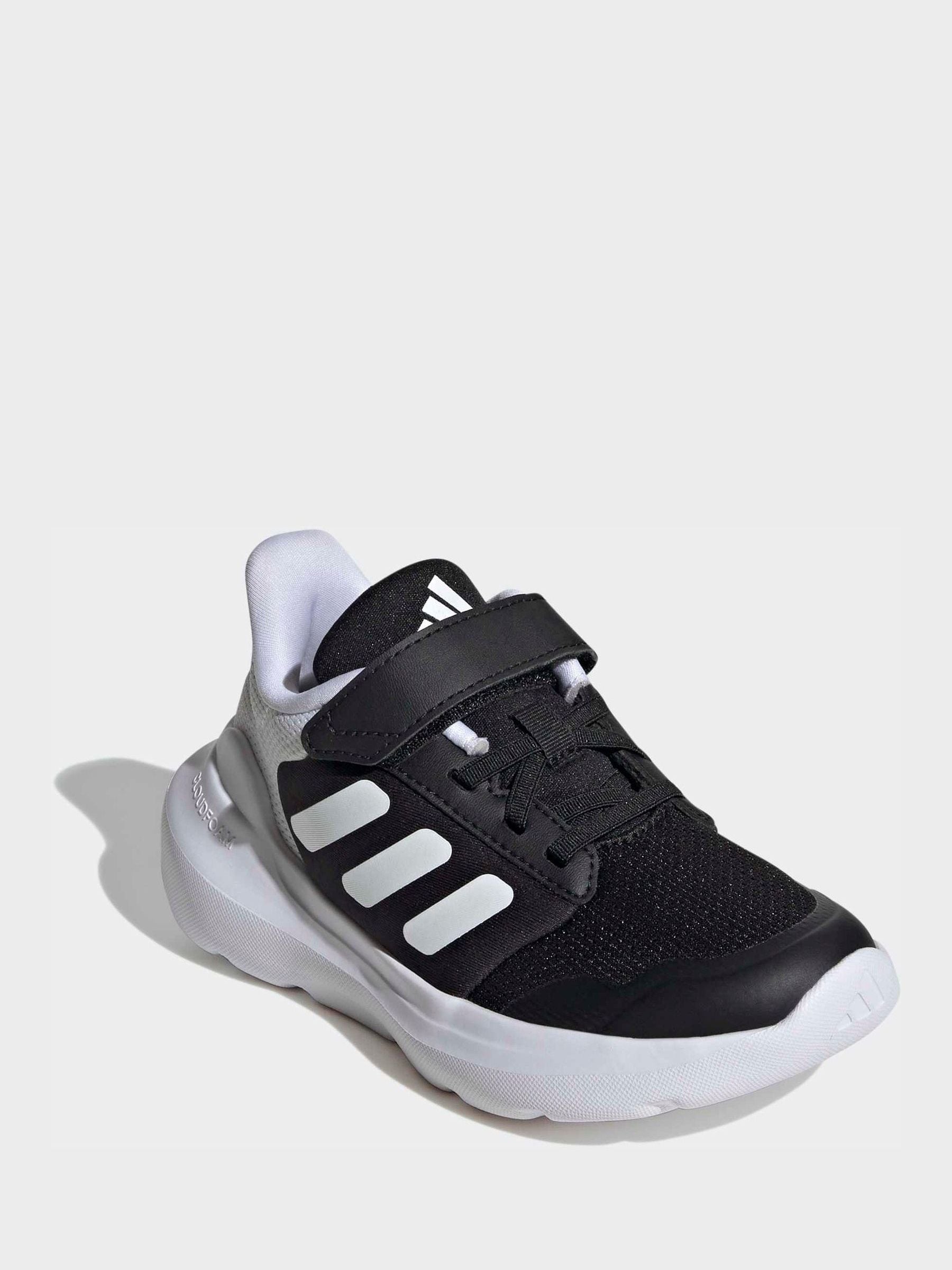 adidas Black/White Tensaur Run 2.0 Hook and Loop Kids Trainers image 3