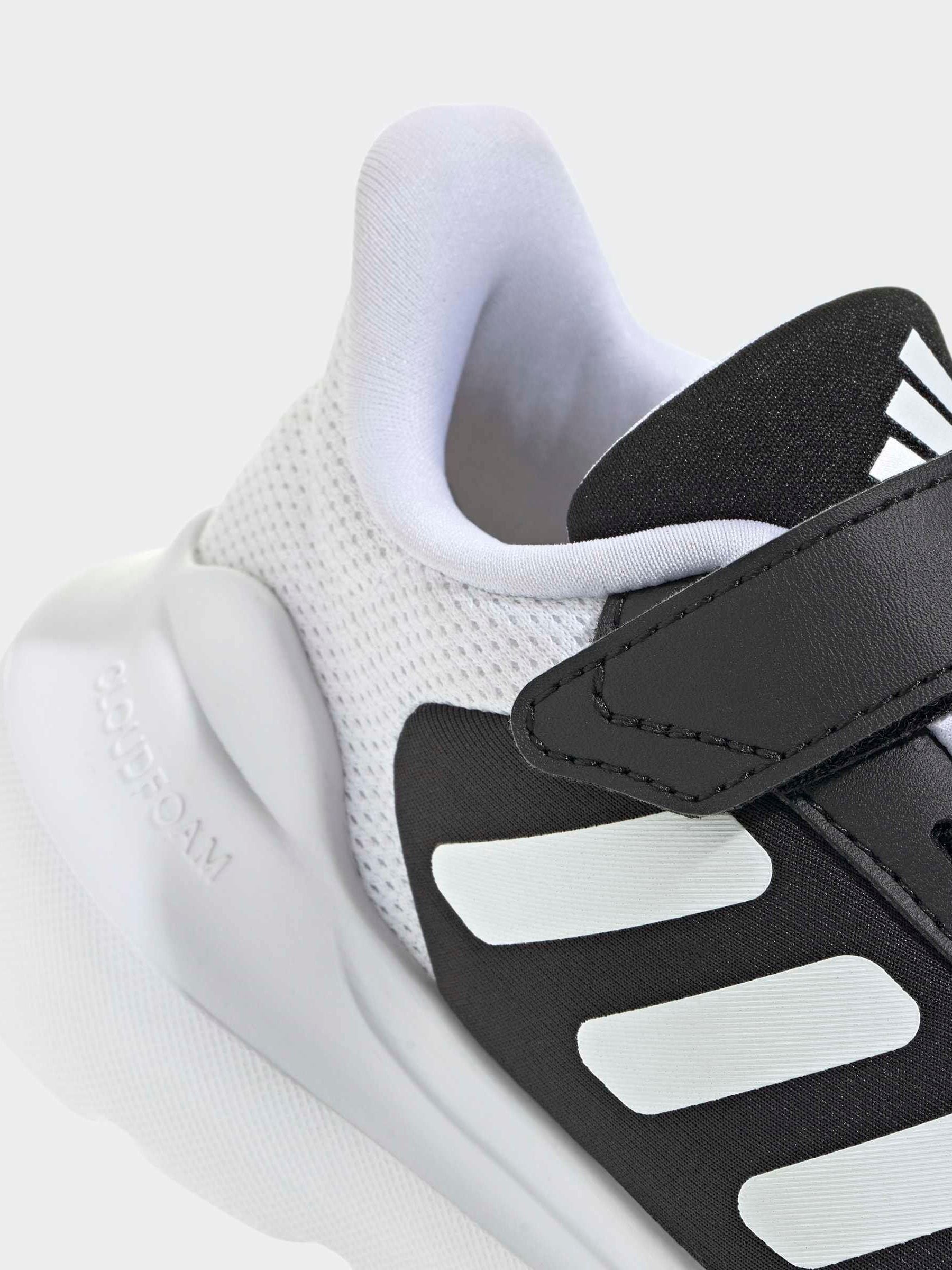adidas Black/White Tensaur Run 2.0 Hook and Loop Kids Trainers image 7
