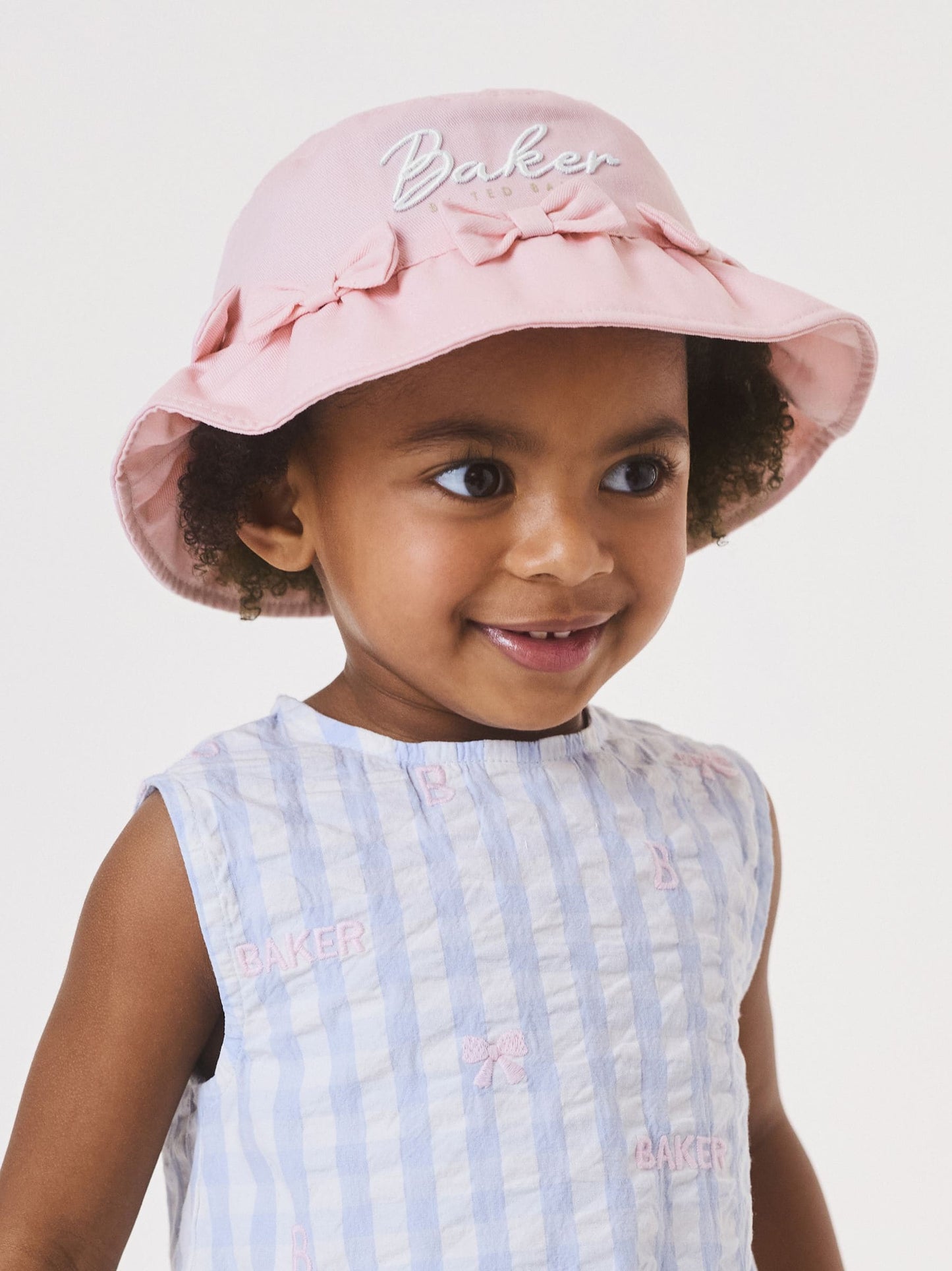 Baker by Ted Baker Logo Bucket Pink Hat image 2