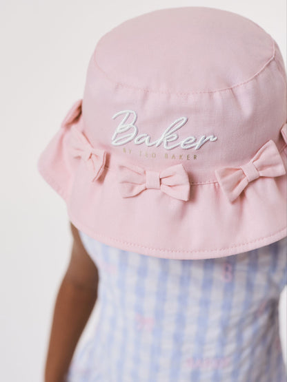 Baker by Ted Baker Logo Bucket Pink Hat image 4