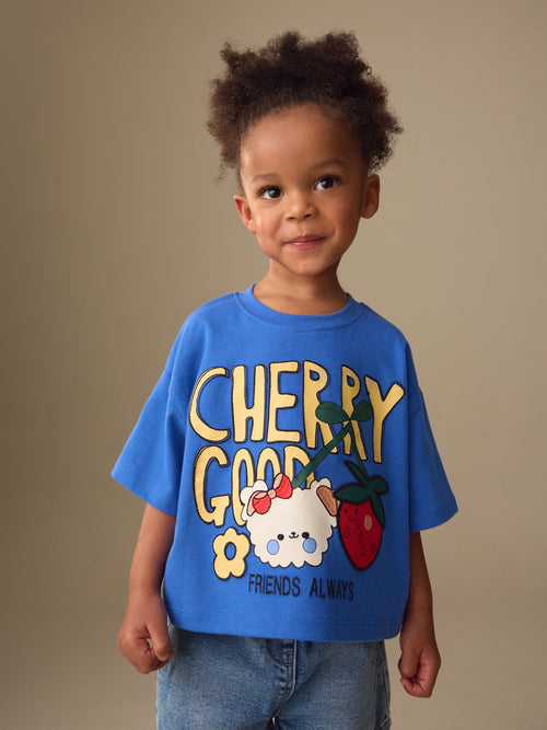 Blue Cherry Short Sleeve T-Shirt (3mths-7yrs) image 1