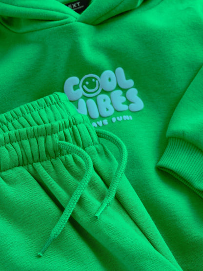 Green Cool Vibes Printed Hoodie and Joggers Set (3mths-7yrs) image 10