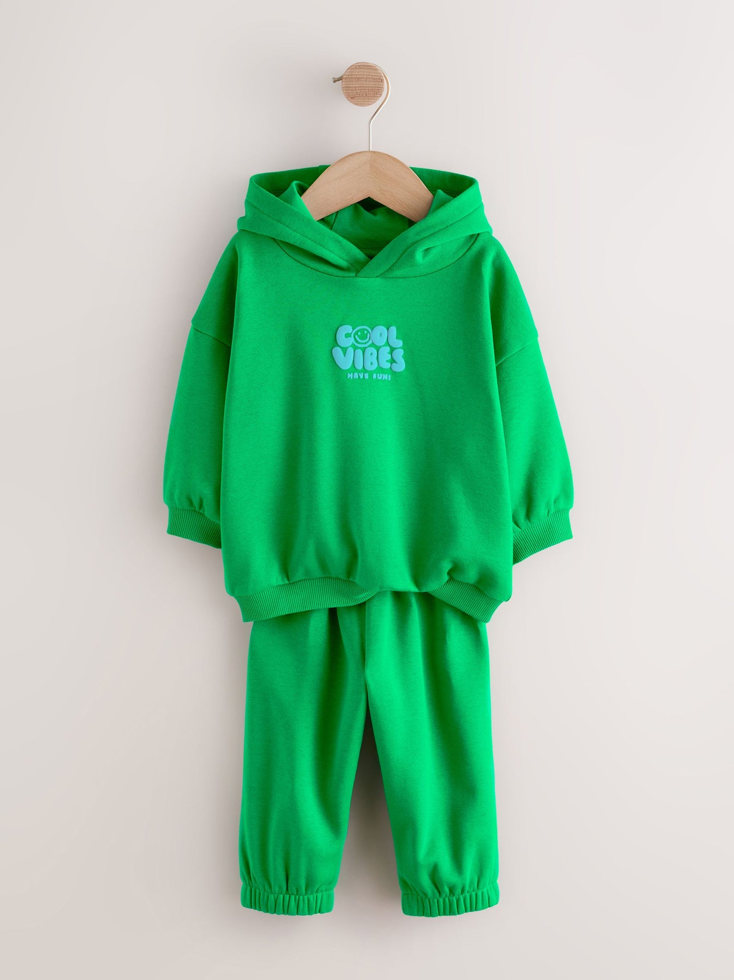 Green Cool Vibes Printed Hoodie and Joggers Set (3mths-7yrs) image 8