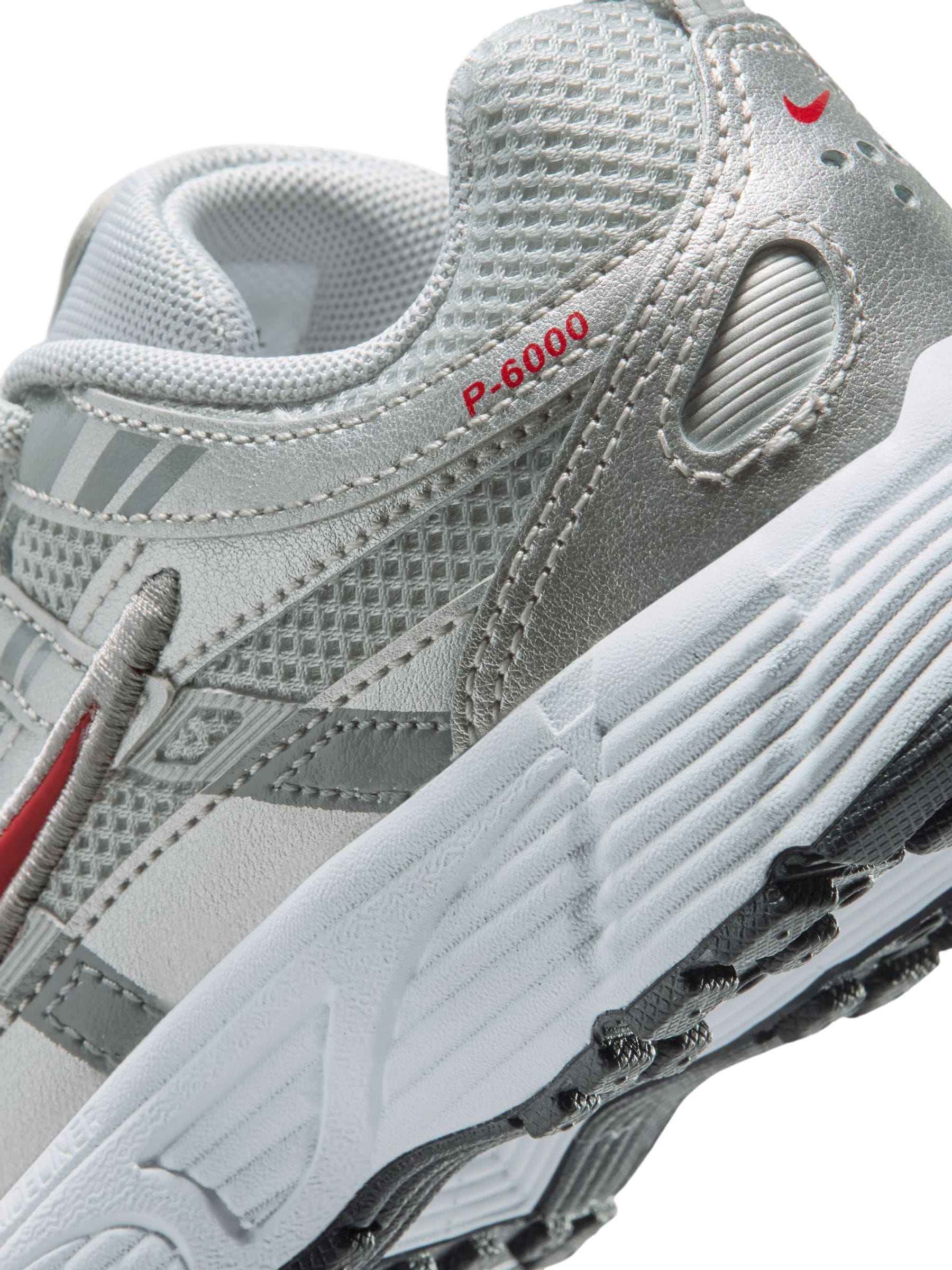 Nike Metallic Silver Junior P6000 Trainers image 9