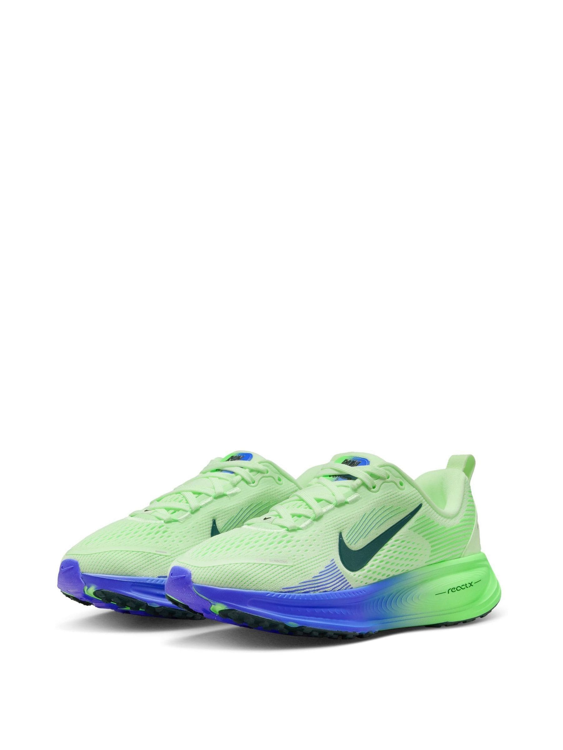 Nike Bright Green Youth Vomero 18 Road Running Trainers image 2