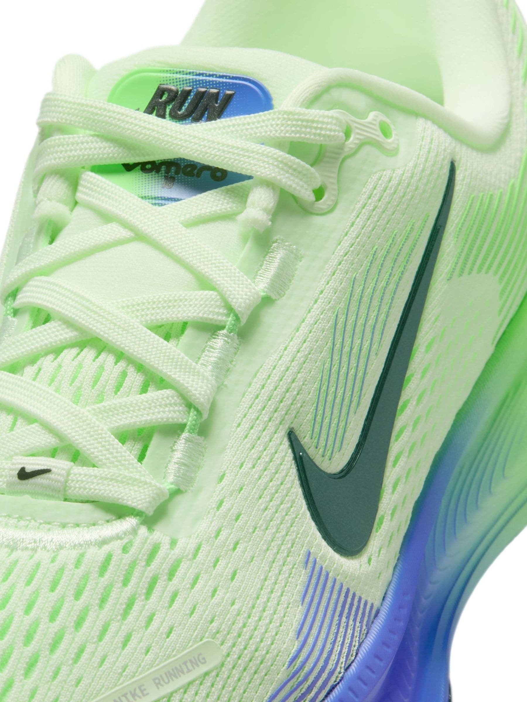Nike Bright Green Youth Vomero 18 Road Running Trainers image 6