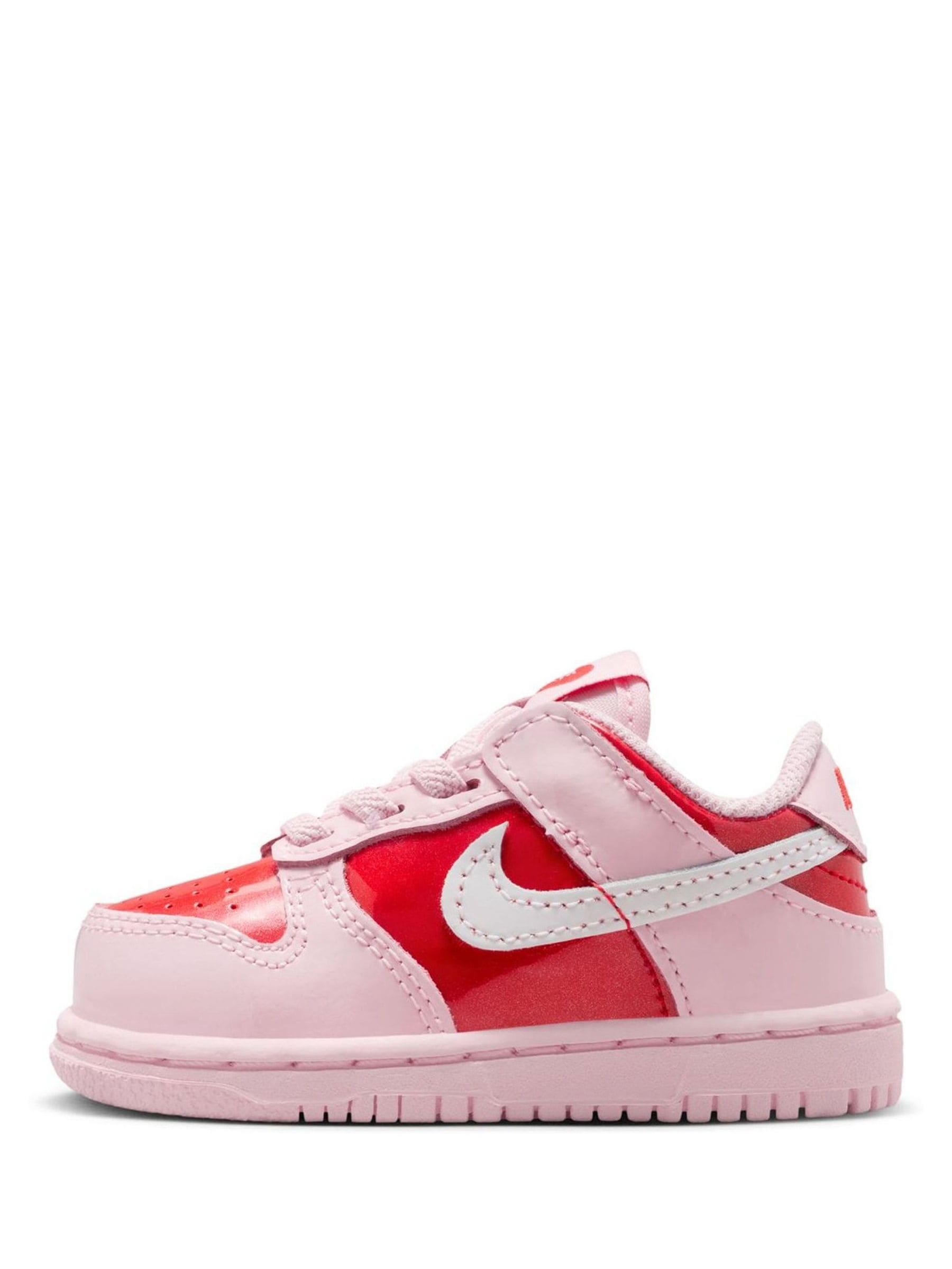 Nike Pink Red Hearts Low Infant Dunk Trainers image 2