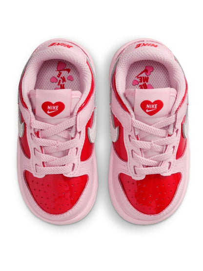 Nike Pink Red Hearts Low Infant Dunk Trainers image 5