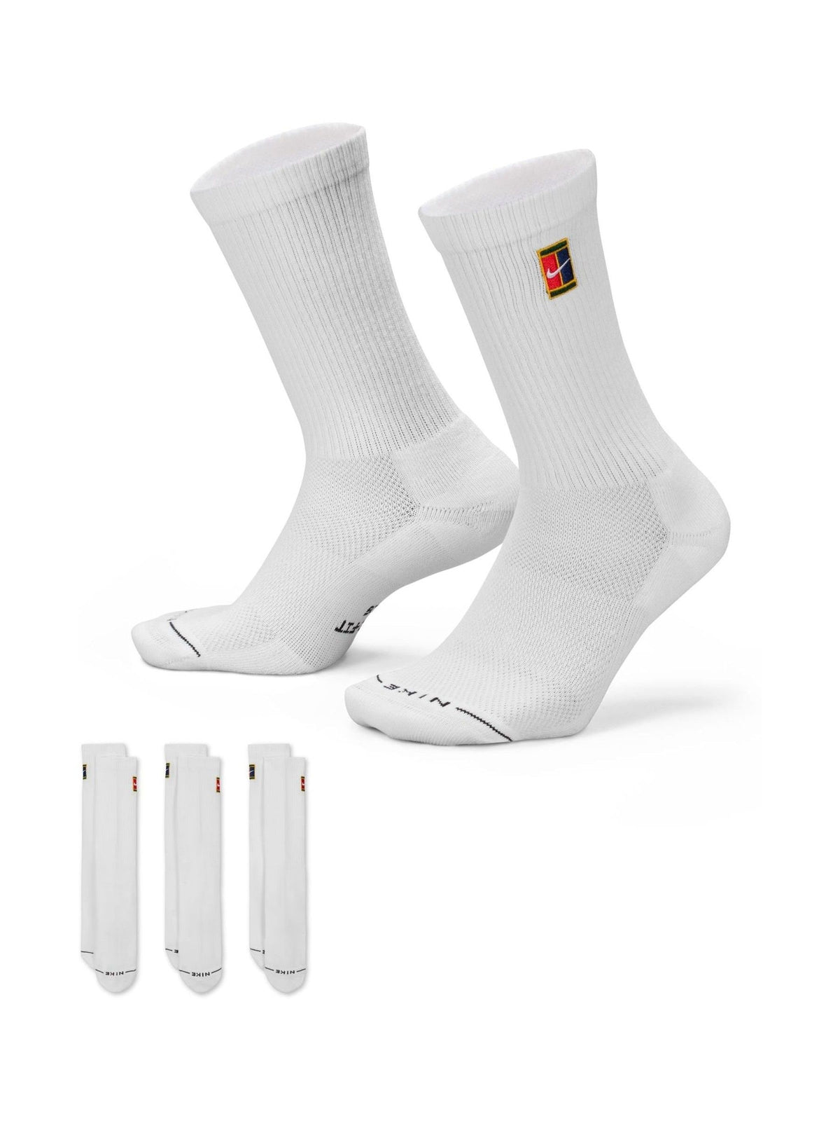 Nike White Everyday Crew Tennis Socks 3 Pack - image 1