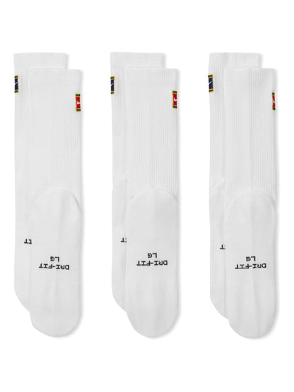 Nike White Everyday Crew Tennis Socks 3 Pack - image 3