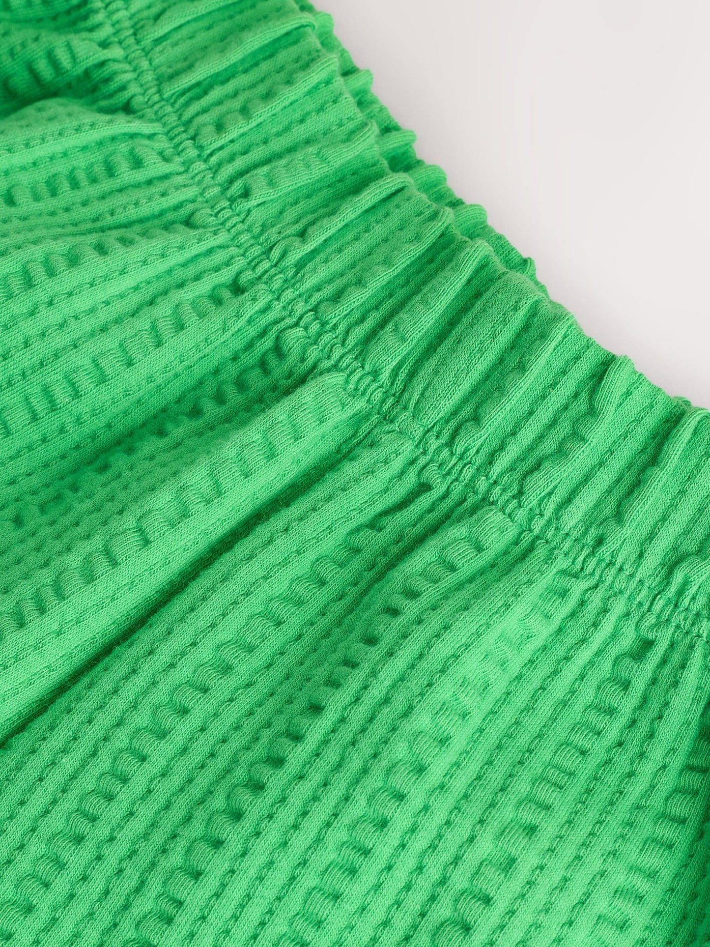 Green Textured Wide Leg Trousers (3mths-7yrs) image 7