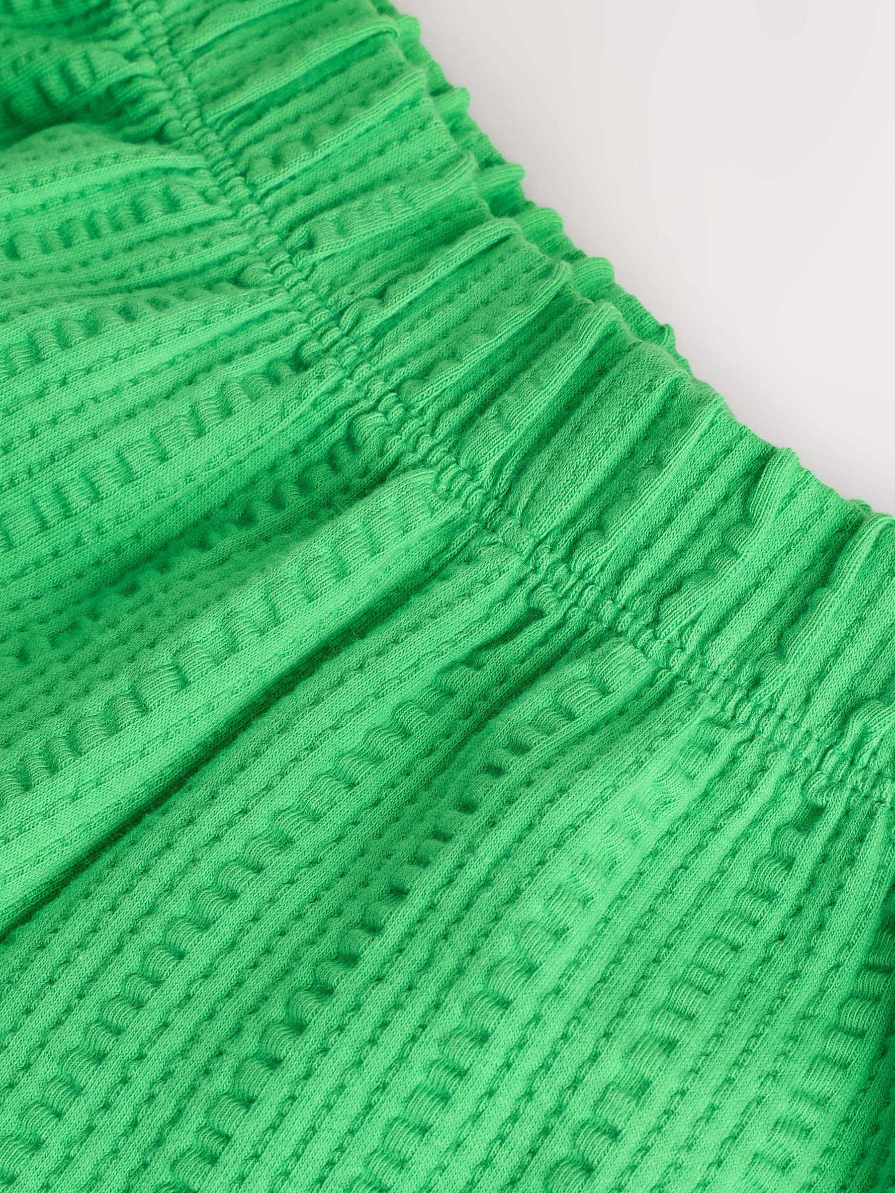 Green Textured Wide Leg Trousers (3mths-7yrs) image 7