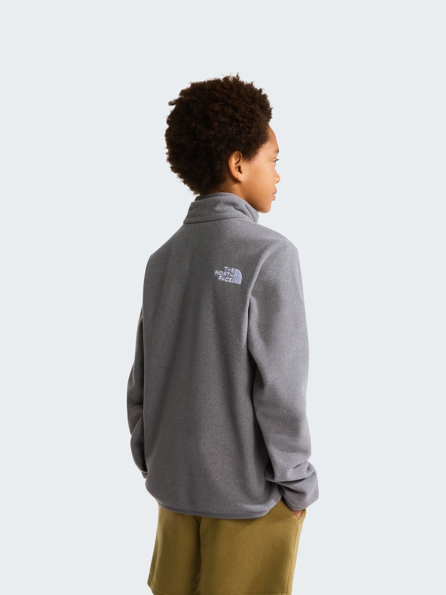Dsiney Kidz - The North Face Grey Teen Glacier 1/4 Zip Fleece image 2
