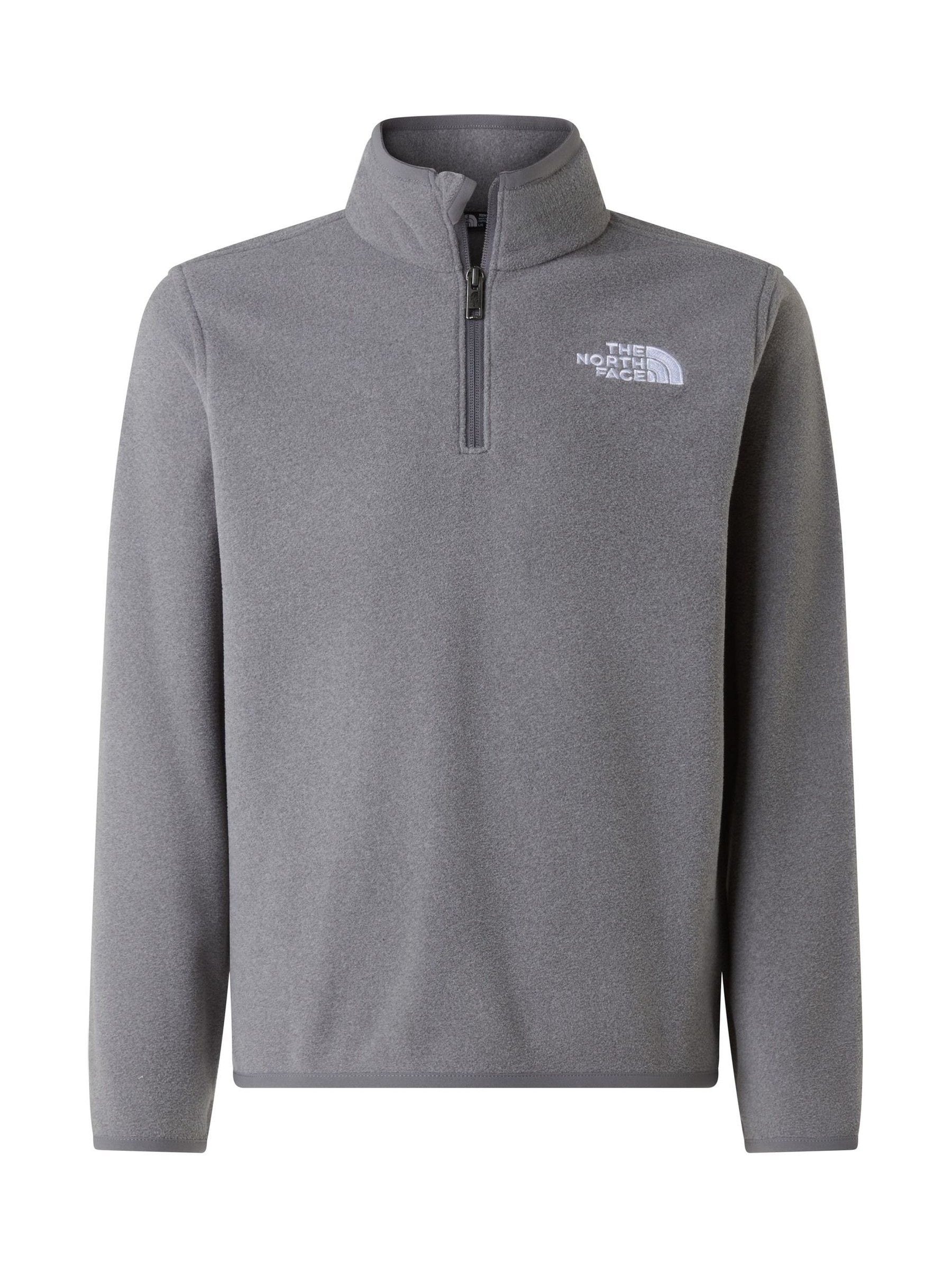Dsiney Kidz - The North Face Grey Teen Glacier 1/4 Zip Fleece image 3