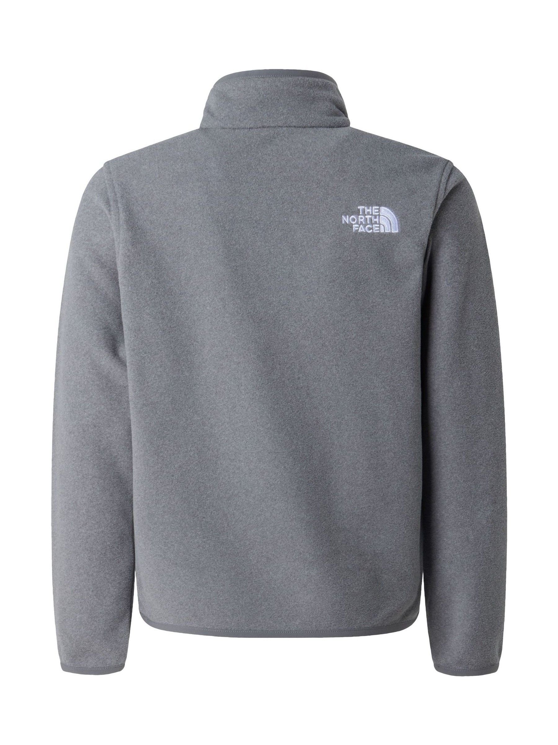 Dsiney Kidz - The North Face Grey Teen Glacier 1/4 Zip Fleece image 4