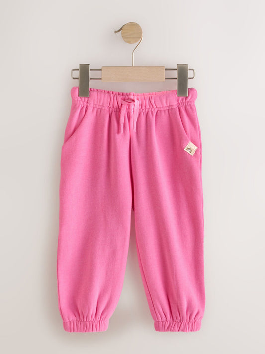 Pink/Lilac/Oatmeal 3 Pack Joggers Set (3mths-7yrs) image 2