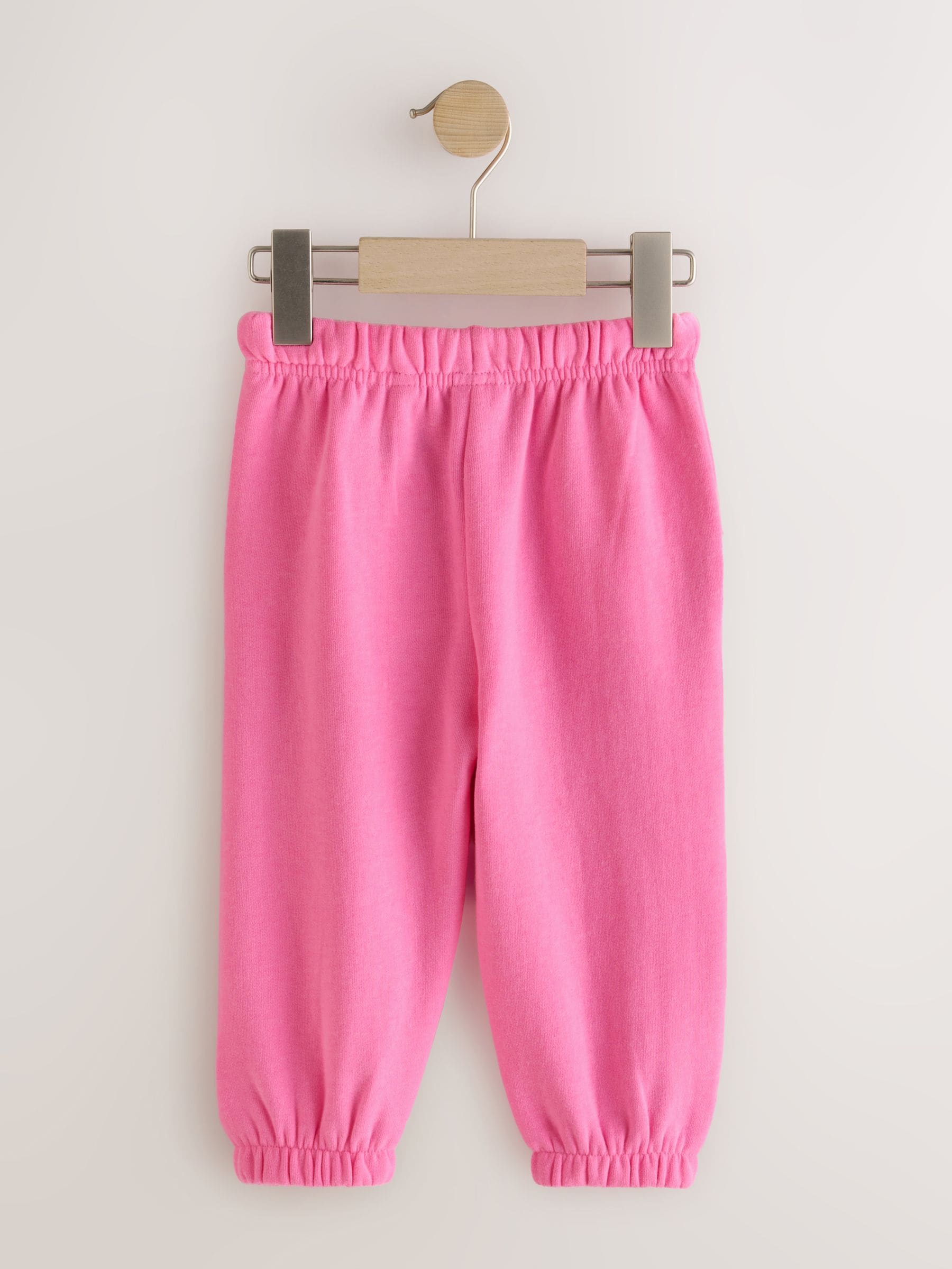 Pink/Lilac/Oatmeal 3 Pack Joggers Set (3mths-7yrs) image 3