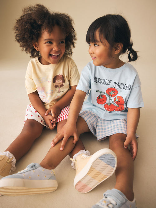 Dsiney Kidz - Blue/Yellow Top & Shorts Set 2 Pack (3mths-7yrs) image 1