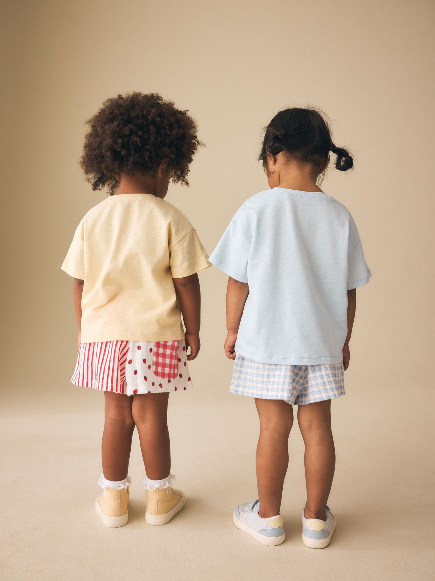 Blue/Yellow Top & Shorts Set 2 Pack (3mths-7yrs) image 3