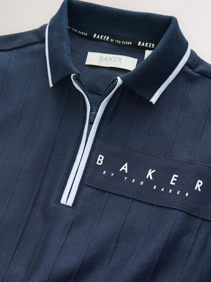 Dsiney Kidz - Baker by Ted Baker Textured Polo Shirt and Shorts Set image 8
