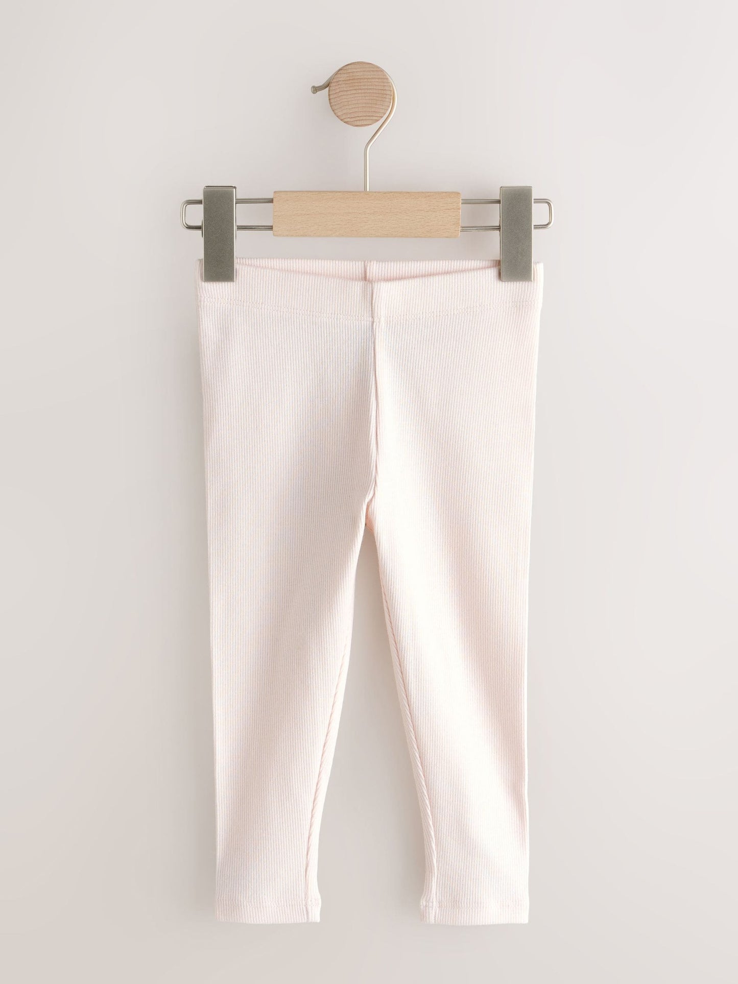 Pink Ribbed Leggings 5 Pack (3mths-7yrs) image 2