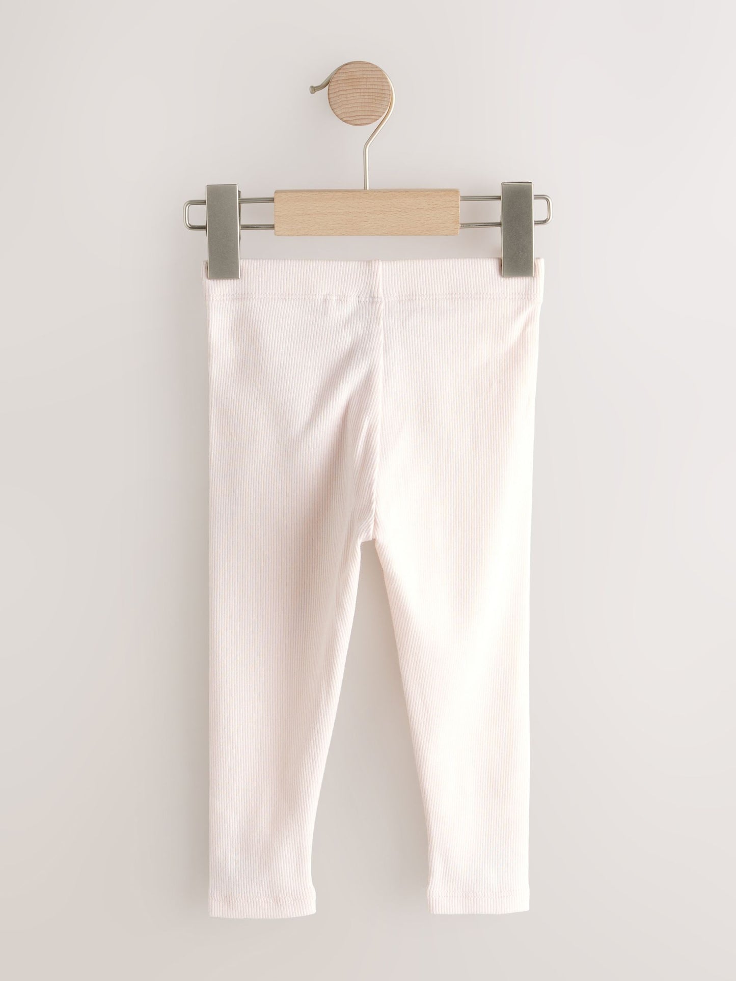Pink Ribbed Leggings 5 Pack (3mths-7yrs) image 3