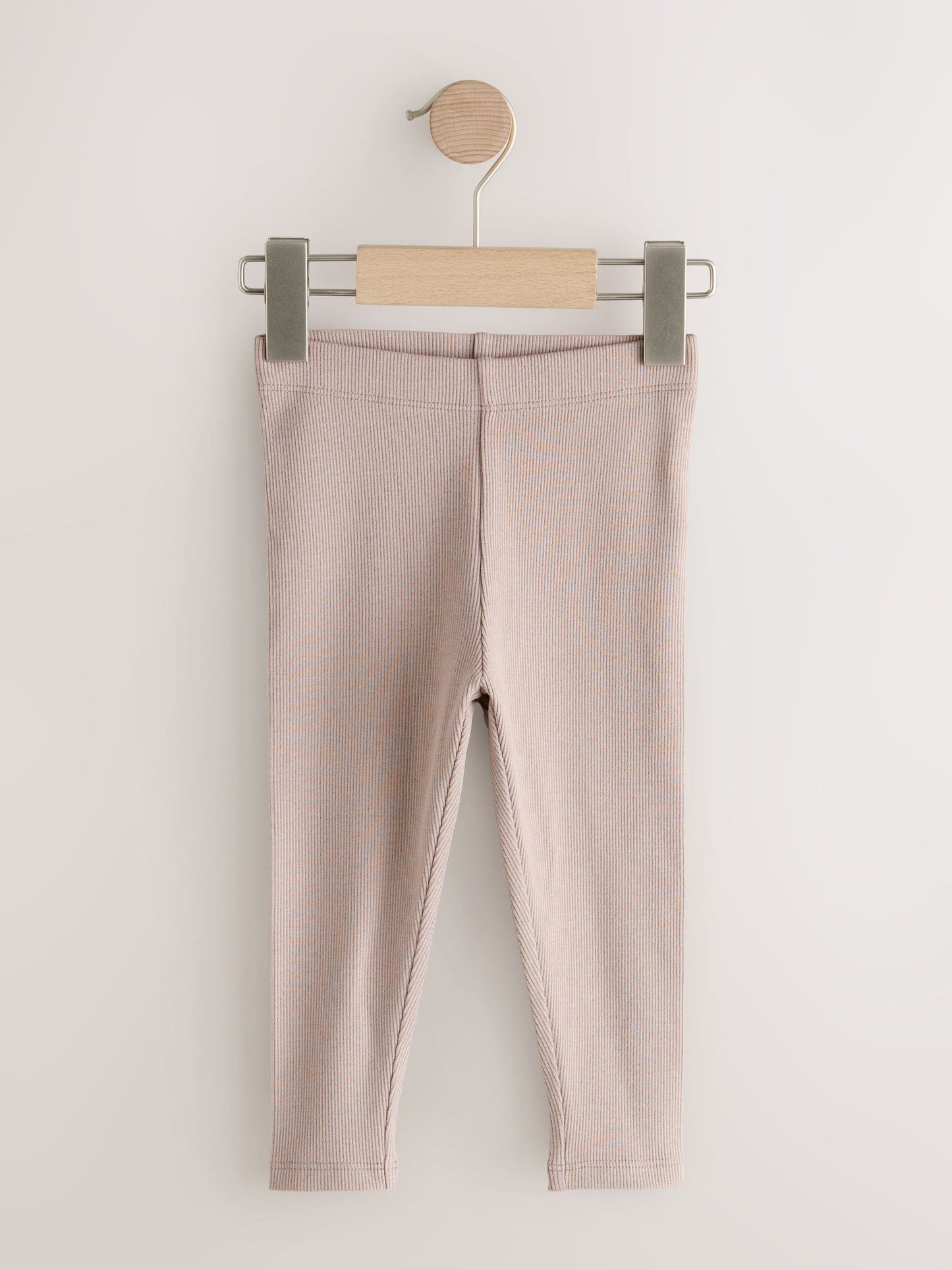 Pink Ribbed Leggings 5 Pack (3mths-7yrs) image 4