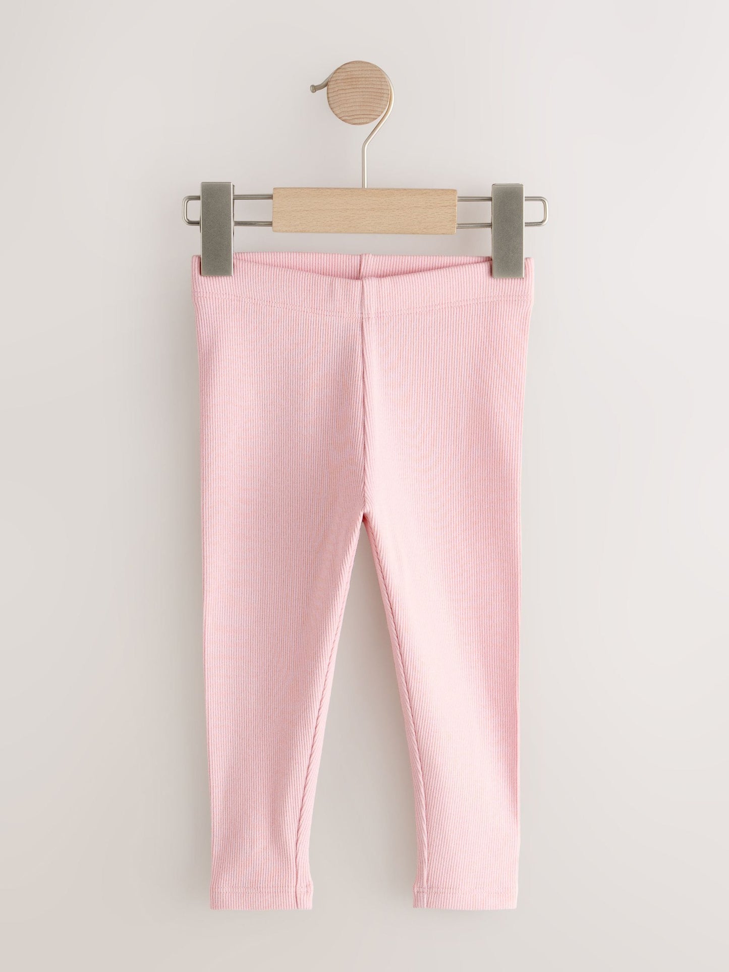 Pink Ribbed Leggings 5 Pack (3mths-7yrs) image 6