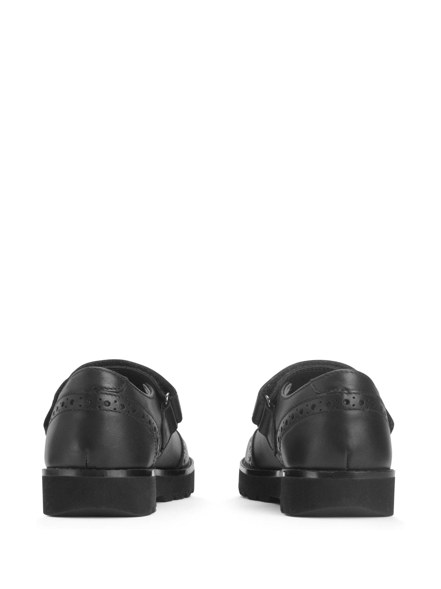 Start-Rite Charcoal Black Wide Fit Cosmos Shiny Mary Jane Rip-Tape School Shoes image 4