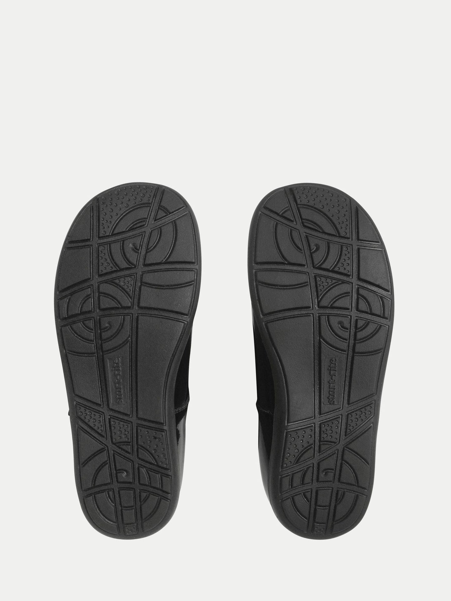 Start-Rite Black Patent Wide Fit Charlotte T-Bar Rip Tape Shiny School Shoes image 3