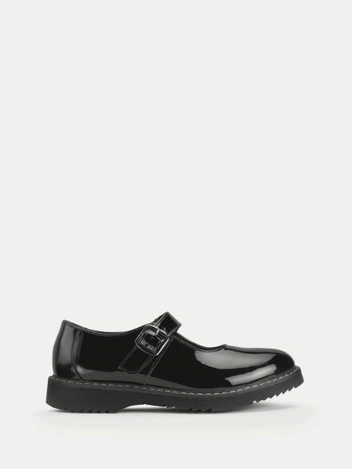 Start Rite Black Patent Standard Fit Embrace Mary Jane Buckle Chunky Stitch Down School Shoes image 1