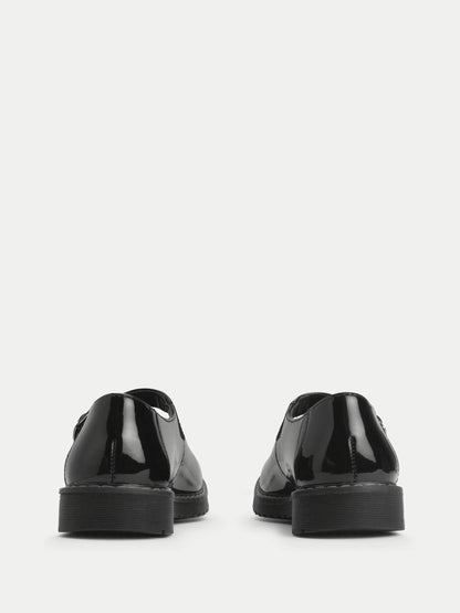 Start Rite Black Patent Standard Fit Embrace Mary Jane Buckle Chunky Stitch Down School Shoes image 3