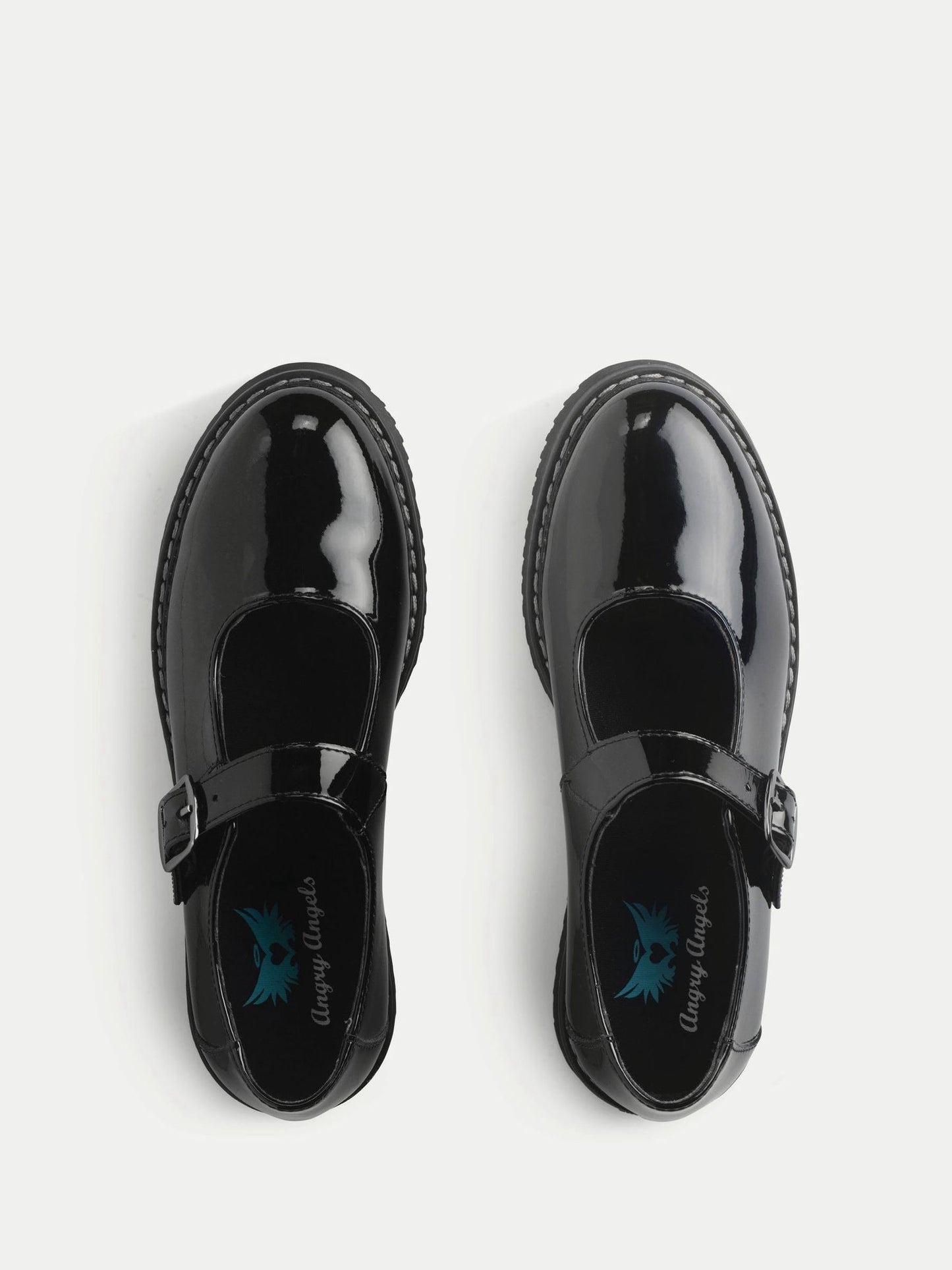 Start Rite Black Patent Standard Fit Embrace Mary Jane Buckle Chunky Stitch Down School Shoes image 4