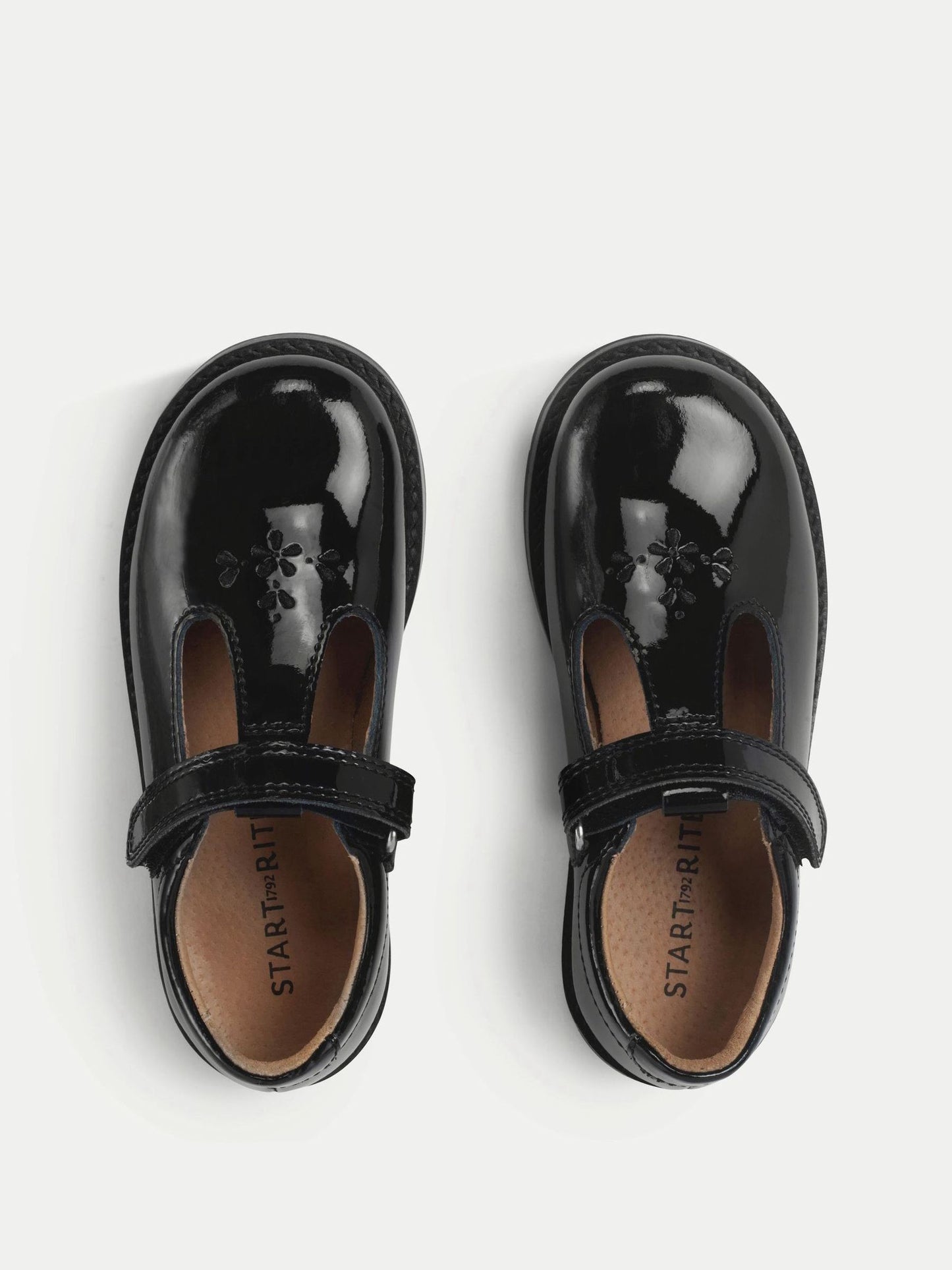 Start-Rite Black Standard Fit Luxe Shiny Patent T-Bar School Shoes image 10