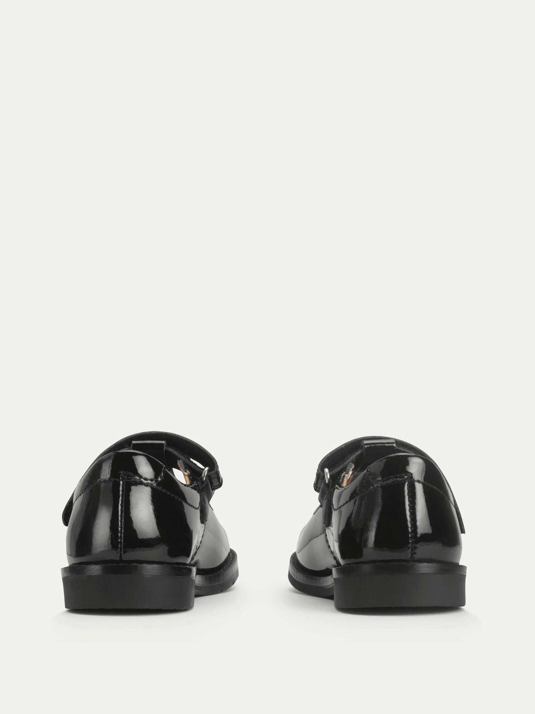 Start-Rite Black Standard Fit Luxe Shiny Patent T-Bar School Shoes image 9