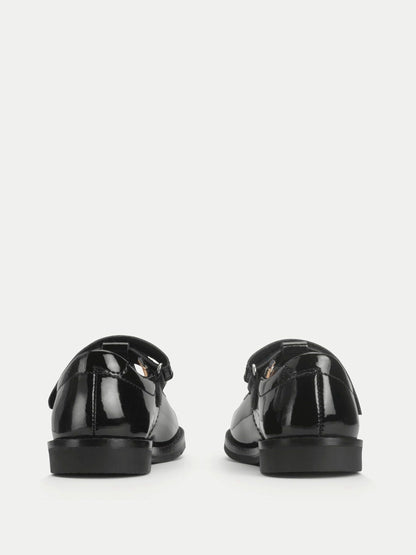 Start-Rite Black Standard Fit Luxe Shiny Patent T-Bar School Shoes image 9