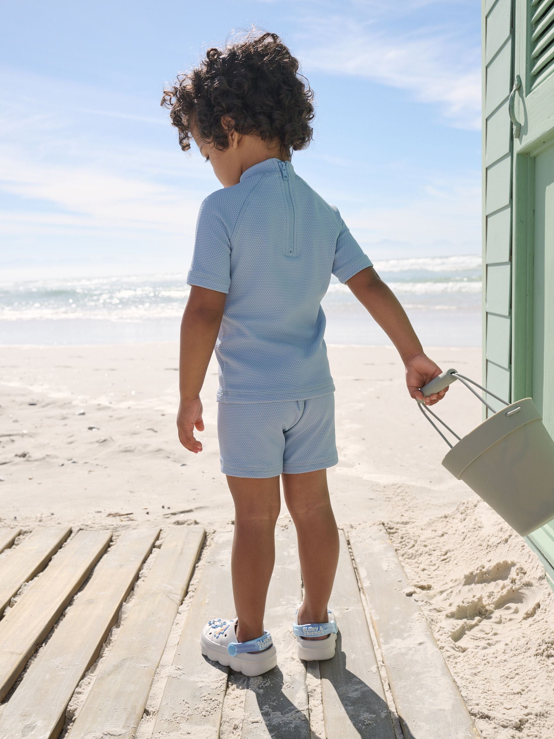 Blue Textured Swim Set (3mths-7yrs) image 3