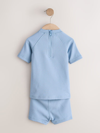 Blue Textured Swim Set (3mths-7yrs) image 5