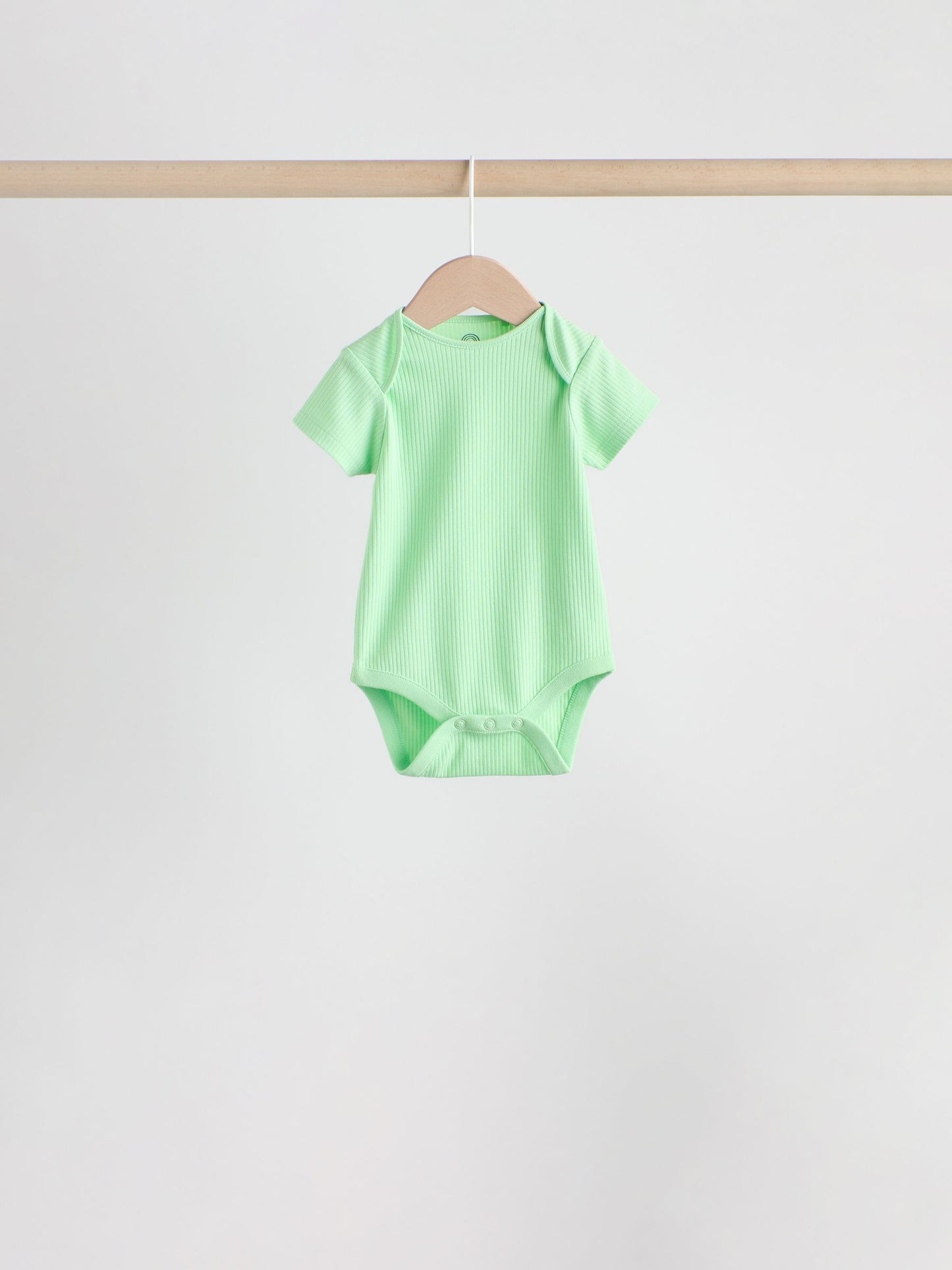 Blue Short Sleeve Long Sleeve Baby Bodysuits 5 Pack image 4
