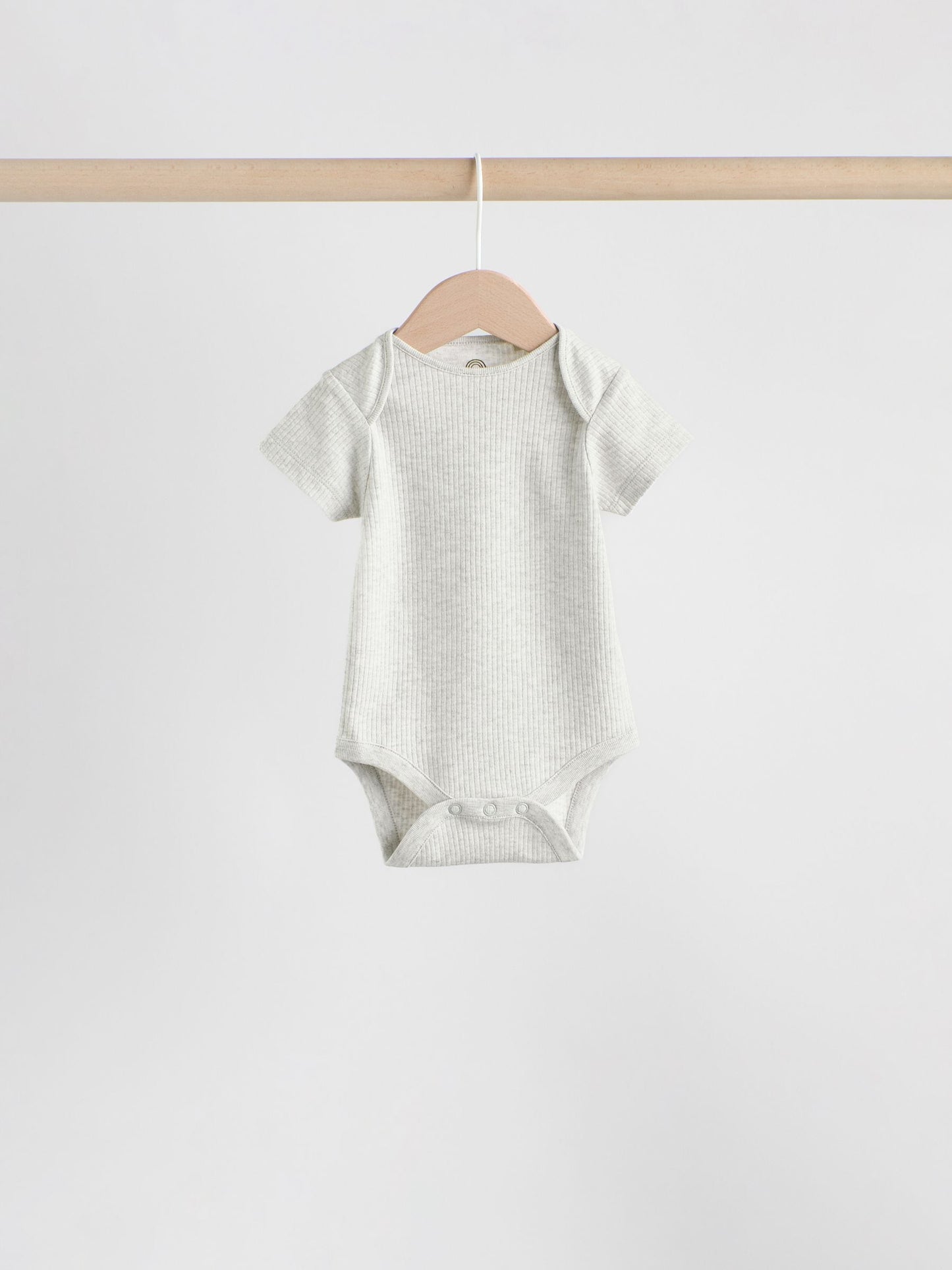 Blue Short Sleeve Long Sleeve Baby Bodysuits 5 Pack image 8