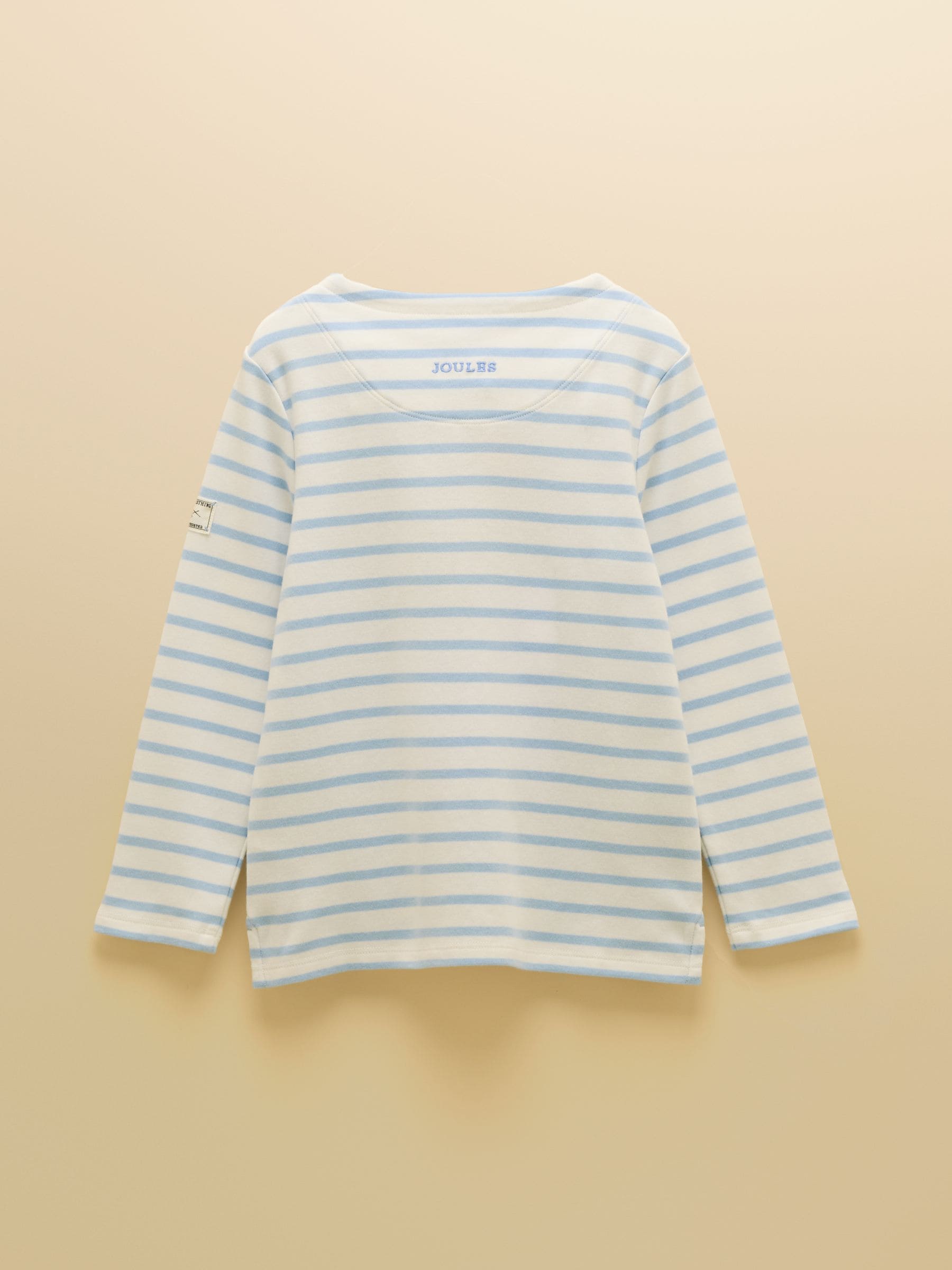 Joules Girls' Harbour Blue and Pink Two Pack Stripe Long Sleeve Top image 3