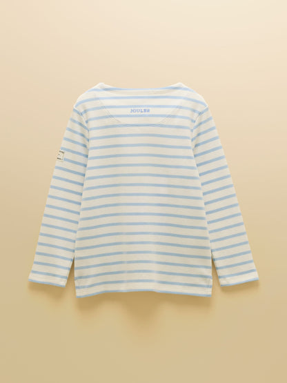 Joules Girls' Harbour Blue and Pink Two Pack Stripe Long Sleeve Top image 3